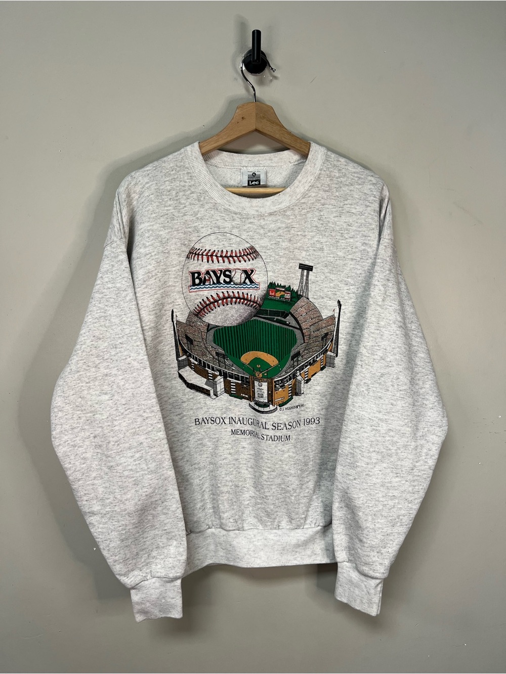 ‘93 Baysox Baseball Crewneck